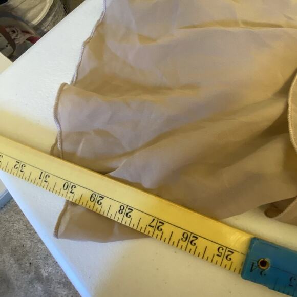 Maya Tall OveralDress Nude Sequins SheerLace Zip Sleeveless Ruffle 90s Festive 4 - Picture 4 of 12